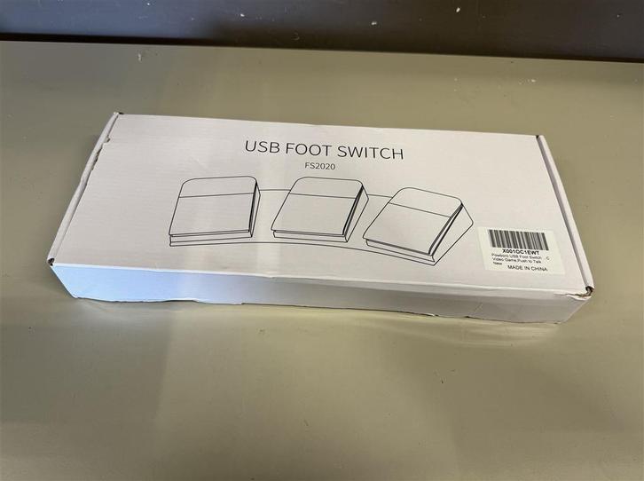 USB-voetschakelaar Drievoudige 3-pedaalbediening pc computer, Computers en Software, Toetsenborden, Zo goed als nieuw, Ophalen of Verzenden
