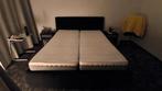 Gratis 2 persoons bed zwart 180x210, Huis en Inrichting, Ophalen, Gebruikt, Tweepersoons, 180 cm
