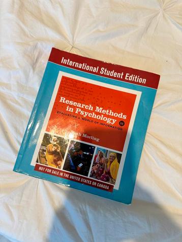 Psychology Research Methods 3rd Edition beschikbaar voor biedingen