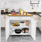 Nieuwe Keukeneiland/Trolley - In Doos!, Huis en Inrichting, Keuken | Keukenelementen, Wit, Nieuw, Minder dan 100 cm, 25 tot 50 cm