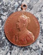 herdenkingspenning Wilhelmina, Ophalen of Verzenden, Brons, Nederland