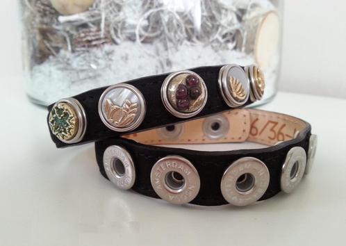 Noosa Amsterdam Armband Petite Classic skinny Black Maat M, Sieraden, Tassen en Uiterlijk, Armbanden, Nieuw, Leer, Zwart, Verzenden