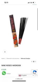 Partij 1920 pakjes roos wierook totaal €300 euro, Ophalen of Verzenden