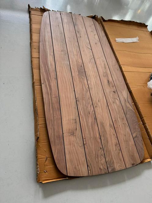 Deens ovaal tafelbladen 180 tm 300cm acacia MEGA OPRUIMING, Tuin en Terras, Tuintafels, Nieuw, Rechthoekig, Hout, Ophalen of Verzenden