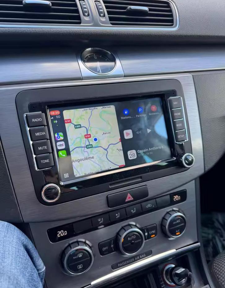 Draadloze CarPlay Autoradio Skoda Fabia Octavia, Auto diversen, Autonavigatie, Nieuw, Ophalen