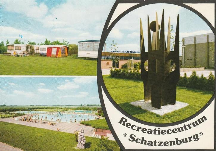 MENALDUM Recreatiecentrum Zwembad  Schatzenburg, Verzamelen, Ansichtkaarten | Nederland, Ongelopen, Friesland, 1960 tot 1980, Verzenden