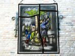 Een glas in lood raamhanger van de schilder gesigneerd, Ophalen of Verzenden