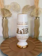 Griekse Vaas met 24K Goud, Huis en Inrichting, Wit, Aardewerk of Porselein, Ophalen of Verzenden, Zo goed als nieuw