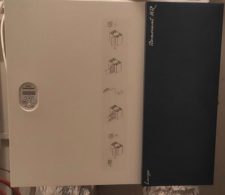 Woonhuis ventilatie WTW Brink renovent HR 400 large met RF, Doe-het-zelf en Verbouw, Ventilatie en Afzuiging, Gebruikt, Ventilator en Afzuiger