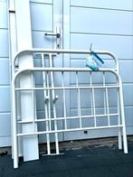 Eenpersoonsbed wit metaal 90x200, Ophalen, 90 cm, Eenpersoons, Wit