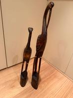 2 antieke koloniale houte vogels, Antiek en Kunst, Ophalen of Verzenden