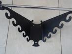 design kapstok reuzenmanta rog vis wandkapstok zwart DTEC, Wandkapstok, Ophalen of Verzenden, Zo goed als nieuw, Minder dan 100 cm