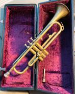 Vintage Trompet met koffer, Muziek en Instrumenten, Blaasinstrumenten | Trompetten, Ophalen, Gebruikt, Bes-trompet, Met koffer