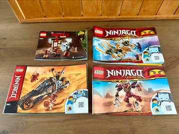 4 x Lego Ninjago beschikbaar voor biedingen