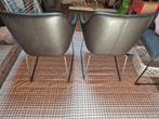3 Ikea Tossberg stoelen 2 leren, Huis en Inrichting, Ophalen, Gebruikt, Grijs