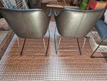 3 Ikea Tossberg stoelen 2 leren beschikbaar voor biedingen