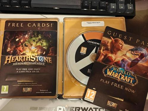 Overwatch collectors edition steelcase (codes werken), Spelcomputers en Games, Games | Pc, Zo goed als nieuw, Shooter, 3 spelers of meer