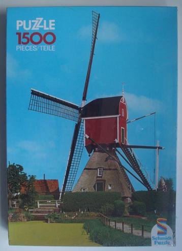 Puzzel - Windmolen in Holland - 1500 stukjes - NIEUW - beschikbaar voor biedingen