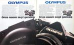 9 vintage advertenties reclames Olympus camera 1981 foto, Verzamelen, Ophalen of Verzenden, Voor 1940, Fototoestel