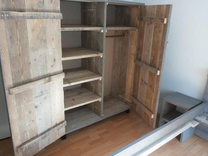 Kasten, kledingkast steigerhout op maat/model gemaakt NIEUW, Huis en Inrichting, Kasten | Kledingkasten, Nieuw, 200 cm of meer
