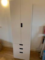 SMÅSTAD/PLATSA kledingkast, wit, 60x57x181 cm, Huis en Inrichting, Ophalen, Kunststof, Gebruikt, 50 tot 100 cm