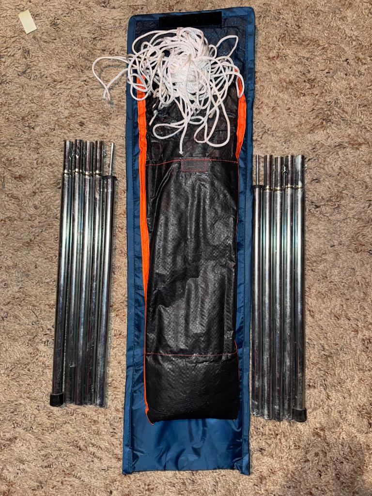 Telescopische tentstok set van 2, aluminium stok voor 1,8m, Caravans en Kamperen, Tentaccessoires, Zo goed als nieuw, Ophalen of Verzenden