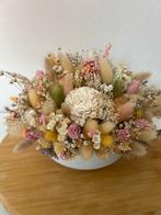 Droogbloemen in vaas - Prachtig arrangement, Ophalen of Verzenden, Nieuw