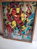Iron Man Marvel ingelijst, Ophalen of Verzenden, Zo goed als nieuw, Rechthoekig Staand, Film en Tv