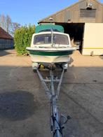 Mooie Shetland Family Four met trailer., Watersport en Boten, Ophalen, Gebruikt, 50 pk of meer, Tot 6 meter