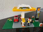 Vintage Lego 1256 Shell Tankstation met Auto en Quad, Ophalen of Verzenden, Zo goed als nieuw, Complete set, Lego