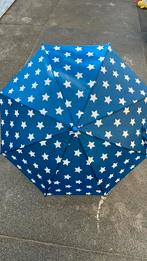 Kinderparaplu blauw met wotte sterren, Ophalen of Verzenden, Zo goed als nieuw, Blauw