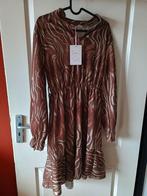 Bruine Jurk met Zebraprint - Maat L/XL, Bruin, Maat 42/44 (L), Nieuw, Ophalen of Verzenden