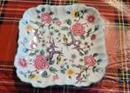 Vintage Bord met Bloemen en Vogels Old Foley Chinese Rose, Antiek en Kunst, Ophalen
