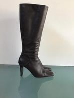 GRATIS VERZENDEN | ELEGANTE leren bruine laars 38, Kleding | Dames, Hoge laarzen, Bruin, Verzenden, Zo goed als nieuw