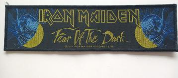 Iron Maiden  mooie strip patch 58   fear of the dark 5x18 cm beschikbaar voor biedingen