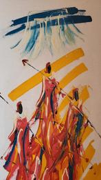 op linnen doek, Antiek en Kunst, Kunst | Litho's en Zeefdrukken, Ophalen of Verzenden