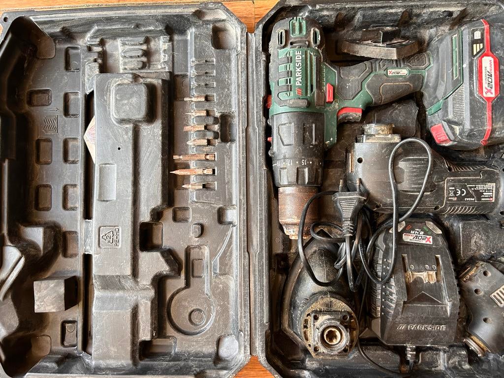 Parkside Gereedschap Set - Boormachine & Meer, Gebruikt, Variabele snelheid, Ophalen of Verzenden, Boor- en Schroefmachine