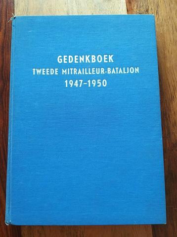 Gedenkboek tweede mitrailleurbataljon 1947-1950 beschikbaar voor biedingen