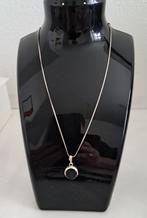 Mooi zilveren ketting, Ophalen of Verzenden, Zo goed als nieuw, Zwart, Overige materialen