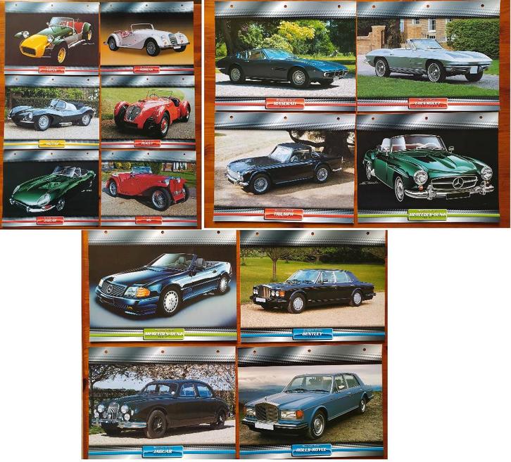 14 mooie A4 auto-folder kaarten met technische info all in, Boeken, Auto's | Folders en Tijdschriften, Zo goed als nieuw, Overige merken