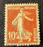 1907 ev Frankrijk Semeuse 10c Yvert 138 gebruikt, Verzenden, Gestempeld