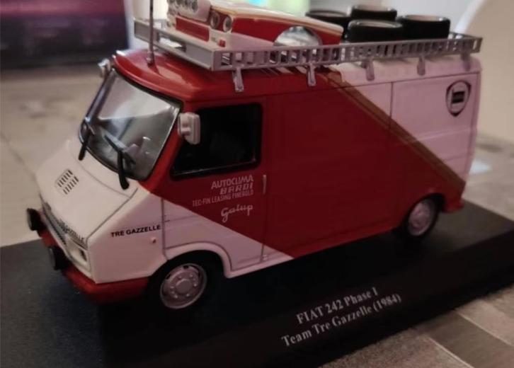 Fiat 242 Team TRE Gazzelle 1984 LANCIA 1/43 Assistance # 29, Hobby en Vrije tijd, Modelauto's | 1:43, Nieuw, Auto, Overige merken