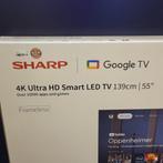 Sharp 55GL4460 55inch 4K UHD Google Smart LED | Nieuw, Audio, Tv en Foto, Televisies, Sharp, Nieuw, https://global.sharp/contact/