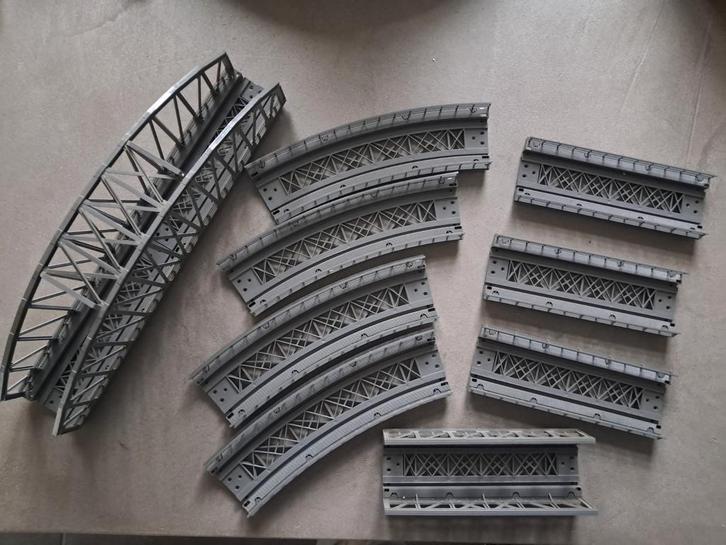 Marklin HO brugdelen 7262,7263, 7367,7268, Hobby en Vrije tijd, Modeltreinen | H0, Zo goed als nieuw, Brug, Tunnel of Gebouw, Wisselstroom
