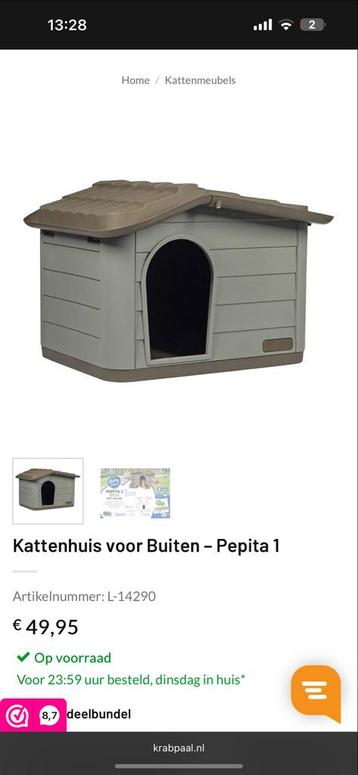 Duvo kattenhok buiten beschikbaar voor biedingen