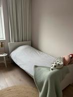 Eenpersoons bed hoogglans wit eventueel met matras, Ophalen, Gebruikt, 90 cm, Eenpersoons