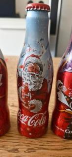 Alimunuim kerst cocacola  flessen, Verzamelen, Ophalen of Verzenden, Gebruikt