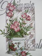Borduurpatroon  Bloem Primula  nr 6212, Hobby en Vrije tijd, Verzenden, Nieuw, Handborduren, Patroon