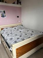 Tweepersoons bed 1m60 breed, Ophalen, Gebruikt, Tweepersoons, 200 cm