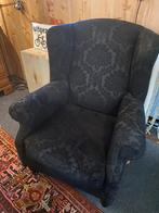 2 stuks Oorfauteuil lounge stoel fauteuil, Huis en Inrichting, Stoelen, Ophalen, Gebruikt, Twee, Zwart